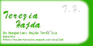 terezia hajda business card